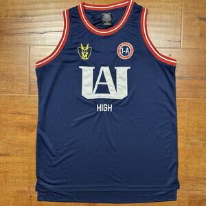 Box Lunch My Hero Academia Basketball Jersey Mens M Blue UA High School Magna